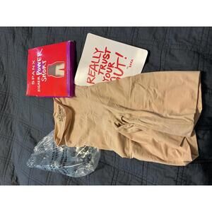 Spanx Higher Power Short M Medium Soft Nude NIP (opened) 2745